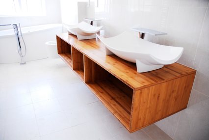 Solid bamboo furniture board - bathroom cabinet