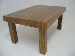 Strand Woven Bamboo coffee table - side view