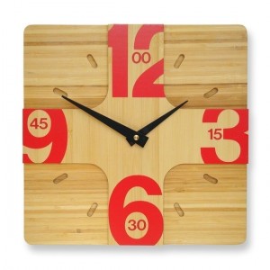Addison bamboo wall clock