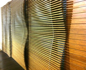 Bamboo cladding for restaurants